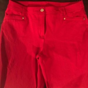 ❤️Chico’s Pants Sz 2 (14 women’s) RED ❤️ LIKE NEW